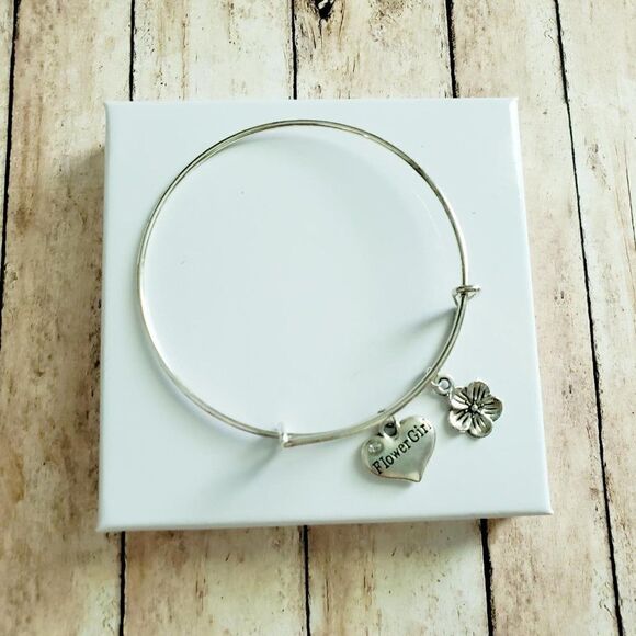 Be My Flower Girl Bracelet, Wedding Party Jewelry - Picture 5 of 10